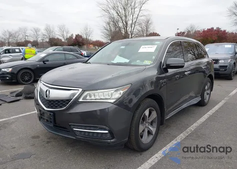 2014 Acura Mdx from USA, damaged, VIN 5FRYD3H21EB010851